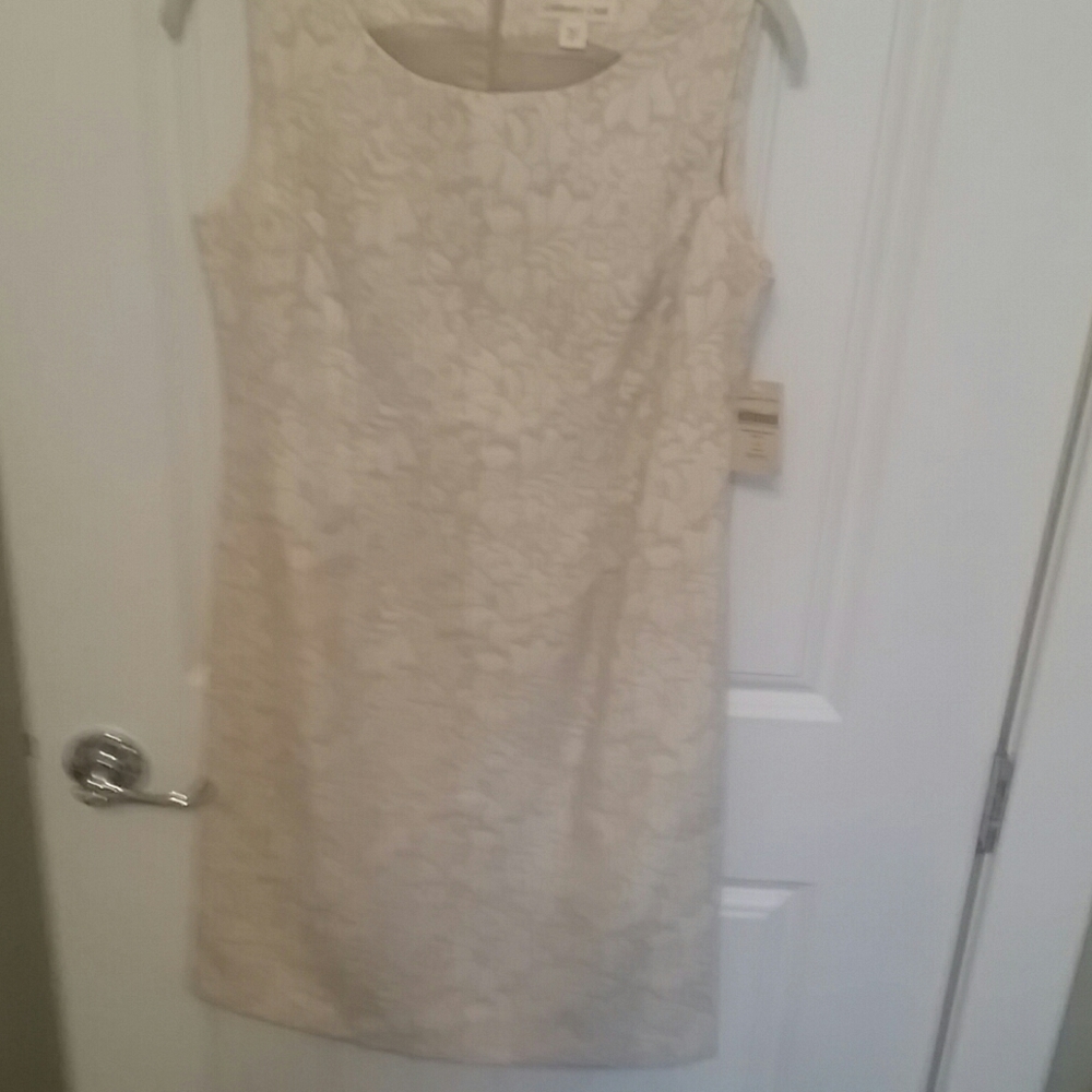Coldwater Creek Beige/Cream patterned dress